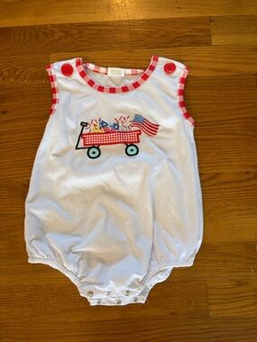 Red, White and Blue Wagon Bubble